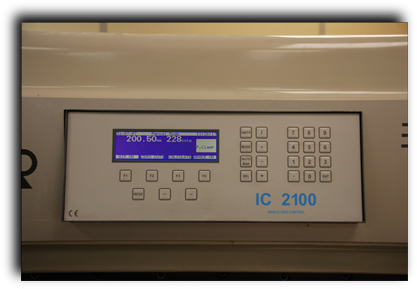 Digital Readout System on Guillotine